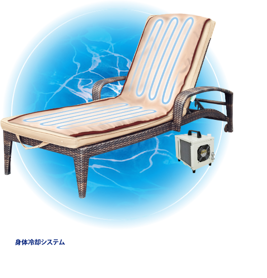 Personal cooling system COOLEX-Lounger-